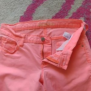 Neon pink rockstar skinny pants 12